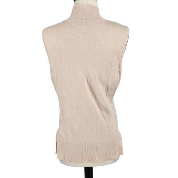 White House Black Market Wool Blend Pearl Accented Sweater - Picture 6 of 8